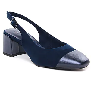 escarpins-trotteur bleu marine même style de chaussures en ligne pour femmes que les  Caprice