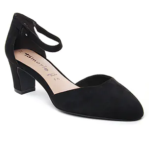 Tamaris 24412 Black : chaussures dans la même tendance femme (escarpins-brides noir) et disponibles à la vente en ligne 
