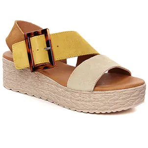 Eva Frutos 718 Beige Cuero : chaussures dans la même tendance femme (espadrilles-compensees beige multi) et disponibles à la vente en ligne 
