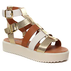 sandales-compensees marron doré même style de chaussures en ligne pour femmes que les  Pikolinos