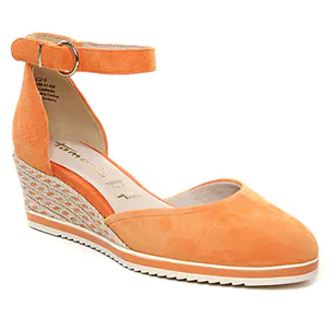 espadrilles-compensees orange même style de chaussures en ligne pour femmes que les  Toni Pons