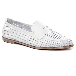 mocassins blanc même style de chaussures en ligne pour femmes que les  Tamaris