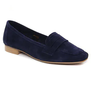 mocassins bleu marine même style de chaussures en ligne pour femmes que les  Tamaris