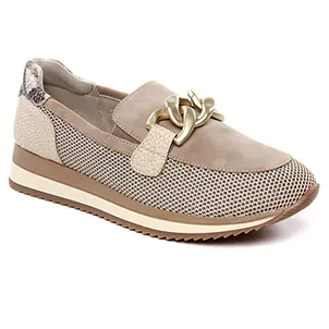 mocassins-confort beige taupe même style de chaussures en ligne pour femmes que les  Remonte