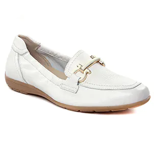 Chaussures femme été 2024 - mocassins confort Caprice blanc