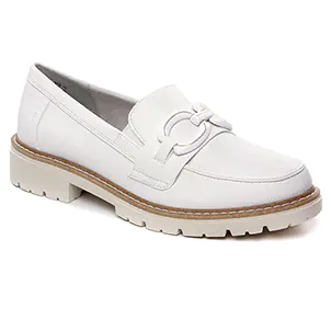 mocassins-confort blanc même style de chaussures en ligne pour femmes que les  Caprice