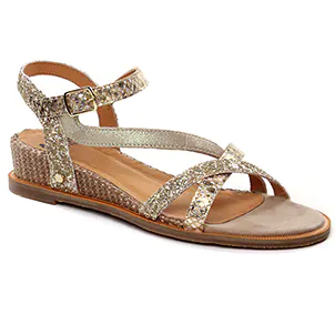 Mamzelle Olim Serp Platine : chaussures dans la même tendance femme (sandales-compensees beige dore) et disponibles à la vente en ligne 