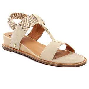 Mamzelle Obole Latte : chaussures dans la même tendance femme (nu-pieds-talons-compenses beige) et disponibles à la vente en ligne 