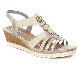 Remonte R6264-90 Muschel Beige : chaussures dans la même tendance femme (nu-pieds-talons-compenses blanc multi) et disponibles à la vente en ligne 