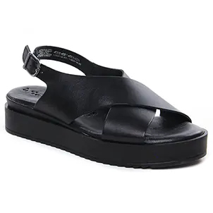 nu-pieds-talons-compenses noir même style de chaussures en ligne pour femmes que les  Mamzelle