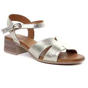 Scarlatine Jade Platine : chaussures dans la même tendance femme (nu-pieds-talon gris argent) et disponibles à la vente en ligne 