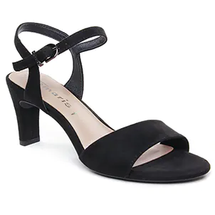 Tamaris 28028 Black : chaussures dans la même tendance femme (nu-pieds-talon noir) et disponibles à la vente en ligne 
