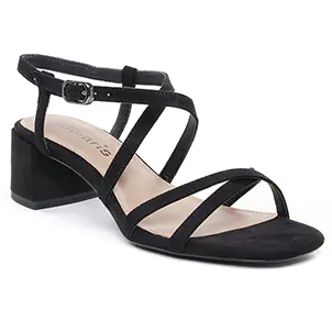 Tamaris 28204 Black : chaussures dans la même tendance femme (nu-pieds-talon noir) et disponibles à la vente en ligne 
