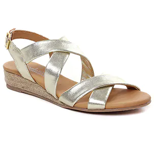 Scarlatine Co45397 River : chaussures dans la même tendance femme (espadrilles-compensees or) et disponibles à la vente en ligne 
