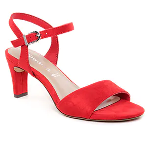 Tamaris 28028 Red : chaussures dans la même tendance femme (nu-pieds-talon rouge) et disponibles à la vente en ligne 