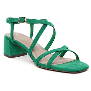 Tamaris 28204 Green : chaussures dans la même tendance femme (nu-pieds-talon vert) et disponibles à la vente en ligne 