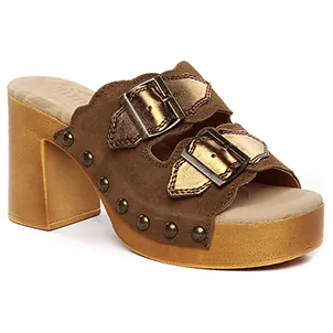 Mtng 53631 Bronze : chaussures dans la même tendance femme (mules-sabots marron bronze) et disponibles à la vente en ligne 
