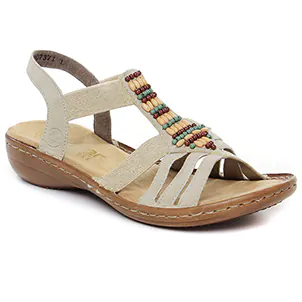 sandales beige même style de chaussures en ligne pour femmes que les  Rieker
