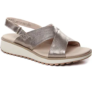sandales-compensees beige métal même style de chaussures en ligne pour femmes que les  Marco Tozzi