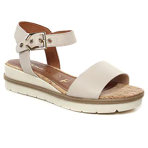 Tamaris 28222 Ivory : chaussures dans la même tendance femme (sandales-compensees blanc cassé) et disponibles à la vente en ligne 