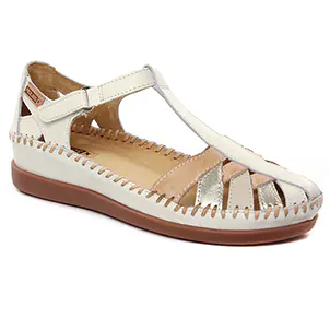 Pikolinos Cadaques C1 Nata : chaussures dans la même tendance femme (sandales-compensees blanc creme) et disponibles à la vente en ligne 