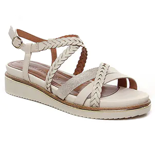 Tamaris 28207 Ivory : chaussures dans la même tendance femme (sandales-compensees blanc ivoire) et disponibles à la vente en ligne 