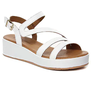 sandales-compensees blanc même style de chaussures en ligne pour femmes que les  Caprice
