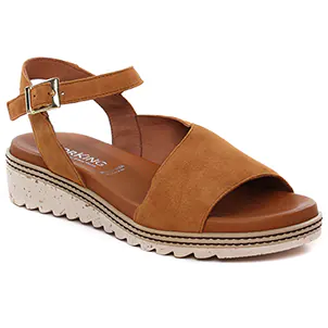 Dorking D8771 Cuero : chaussures dans la même tendance femme (sandales-compensees marron) et disponibles à la vente en ligne 