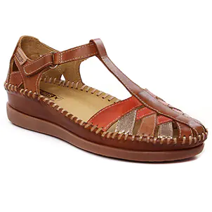 sandales-compensees marron même style de chaussures en ligne pour femmes que les  Marco Tozzi