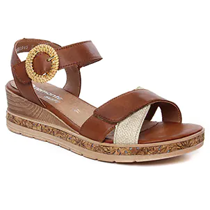 sandales-compensees marron même style de chaussures en ligne pour femmes que les  Mamzelle