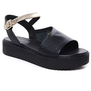 Scarlatine Co45090 Noir Fumo : chaussures dans la même tendance femme (sandales-compensees noir or) et disponibles à la vente en ligne 