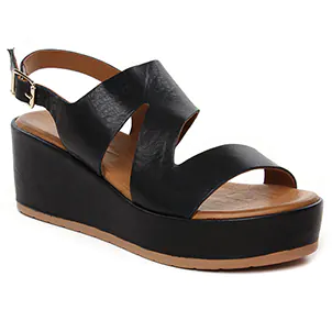 sandales-compensees noir même style de chaussures en ligne pour femmes que les  Scarlatine