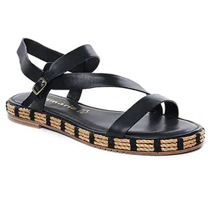 Tamaris 28131 Black : chaussures dans la même tendance femme (sandales-compensees noir) et disponibles à la vente en ligne 