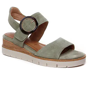 sandales-compensees vert kaki même style de chaussures en ligne pour femmes que les  Tamaris