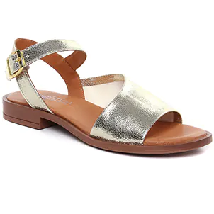 Scarlatine Co45090C Platine : chaussures dans la même tendance femme (sandales-plates or) et disponibles à la vente en ligne 
