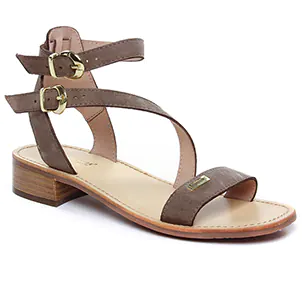 Les Tropéziennes Hocney Taupe : chaussures dans la même tendance femme (sandales taupe) et disponibles à la vente en ligne 
