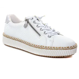Rieker M2940-80 Weiss Silver : chaussures dans la même tendance femme (tennis blanc argent) et disponibles à la vente en ligne 