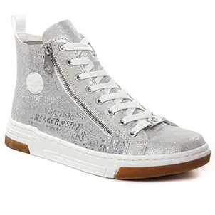 Rieker N3945-40 Silver Frost : chaussures dans la même tendance femme (tennis gris) et disponibles à la vente en ligne 