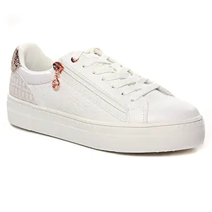 Tamaris 23313 Wht Rose Gold : chaussures dans la même tendance femme (tennis-plateforme blanc) et disponibles à la vente en ligne 