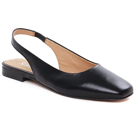 Ballerines Scarlatine Co45391 Noir, vue principale de la chaussure femme