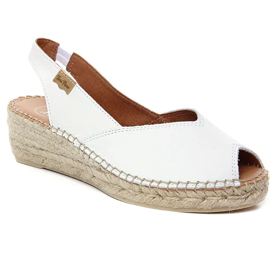 Espadrilles Toni Pons Berniap Blanc, vue principale de la chaussure femme