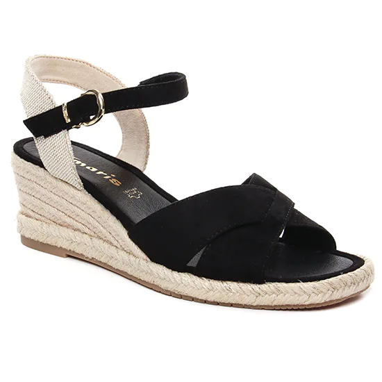 Espadrilles Tamaris 28367 Black, vue principale de la chaussure femme