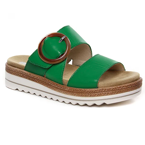 Nu Pieds Et Sandales Remonte D0Q51-52 Apple Green, vue principale de la chaussure femme