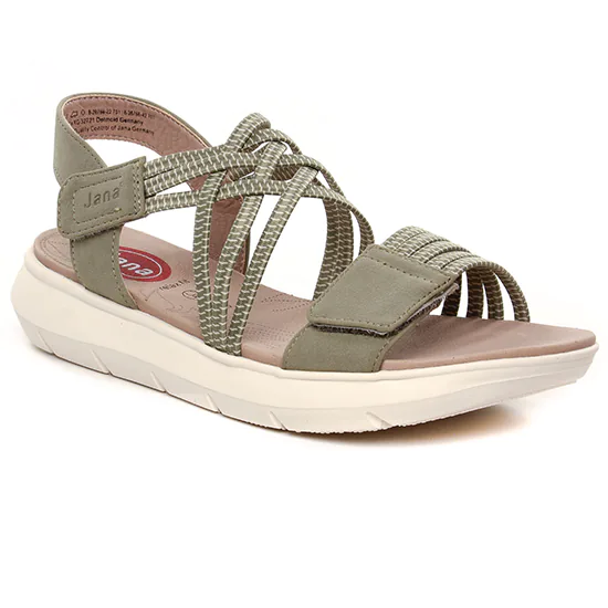 Nu Pieds Et Sandales Jana 28766 Sage, vue principale de la chaussure femme