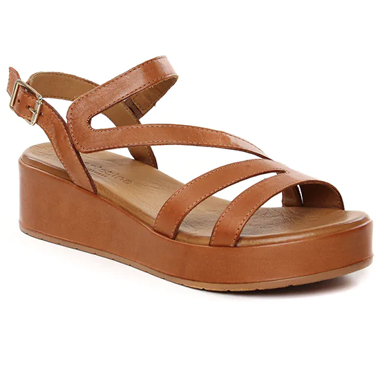 Nu Pieds Et Sandales Scarlatine Galago 02 Camel, vue principale de la chaussure femme