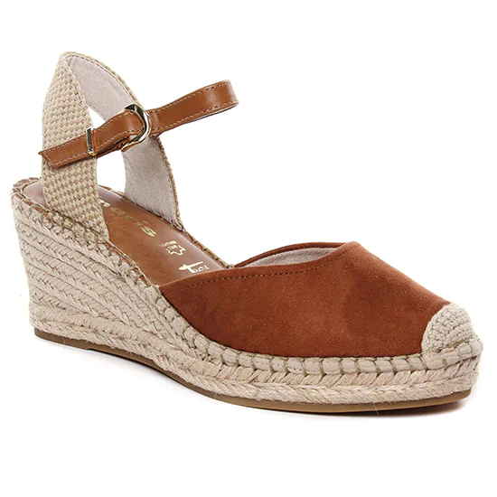 Espadrilles Tamaris 29610 Cognac, vue principale de la chaussure femme