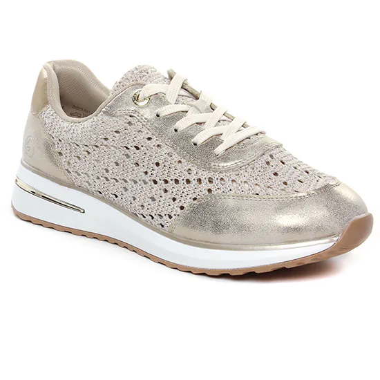 Tennis Et Baskets Mode Remonte D1G04-60 Muschel Vanille, vue principale de la chaussure femme