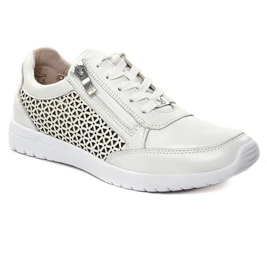 Tennis Et Baskets Mode Caprice 23550 White Nappa, vue principale de la chaussure femme