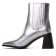 boots élastiquées gris argent mode femme printemps été 2024 vue 3