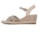 espadrilles compensées beige doré mode femme printemps été vue 3